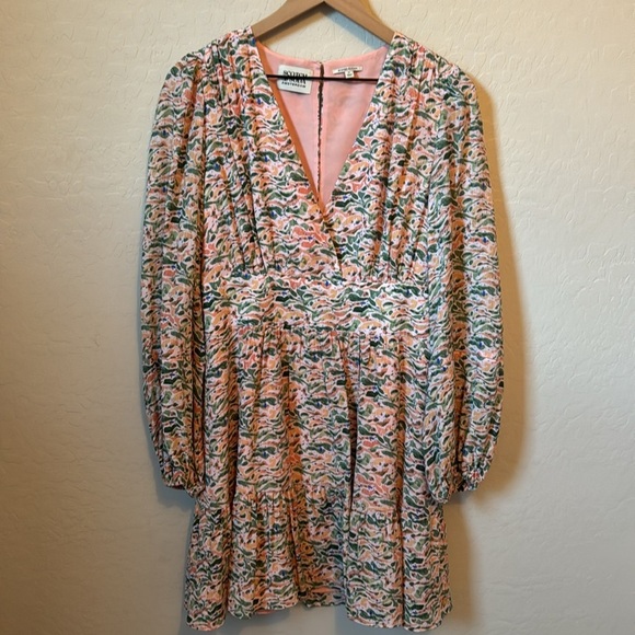 Scotch & Soda Amsterdam Floral Print Short Dress Size M - Picture 2 of 9